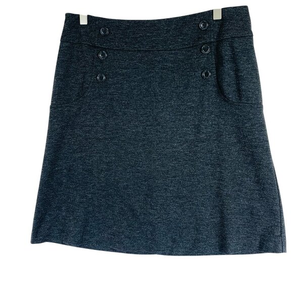 mini skirt Button Accent Grey Pencil Skirt Size 10P Reitmans - Picture 1 of 9
